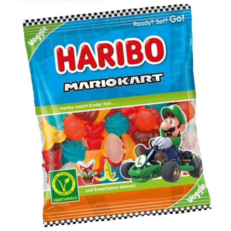 Haribo Super Mario Kart Veggie (160g Beutel)