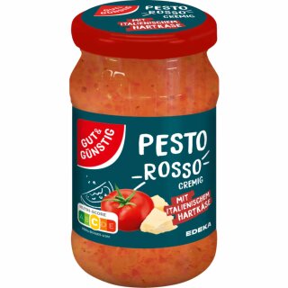 G&G Pesto Rosso mit Hartkäse (190g Glas)
