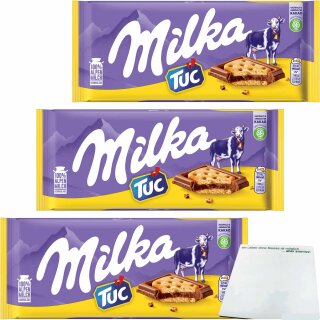 Milka & Tuc Cracker 3er Pack (3x87g Tafel) + usy Block