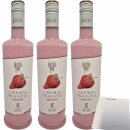Russo Crema di Fragole, Erdbeer Creme Likör 3er Pack...