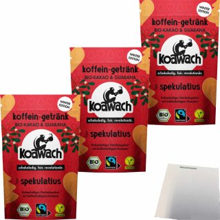 koawach Spekulatius 3er Pack (3x100g Packung) + usy Block