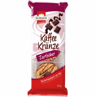 Schulte Kaffeekränze mit Zartbitter Dekor (175g Packung)
