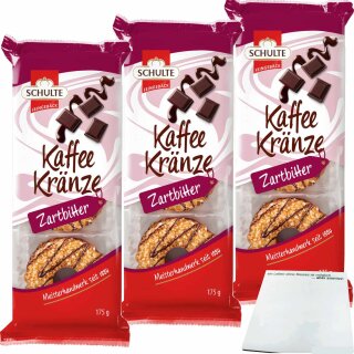 Schulte Kaffeekränze mit ZB Dekor 3er Pack (175g) + usy Block