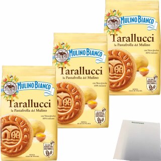 Mulino Bianco Kekse Tarallucci 3er Pack (3x350g Packung) +usy Block