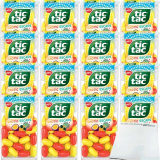 tic tac Exotic Escape 16er Pack (16x18g Dose) + usy Block