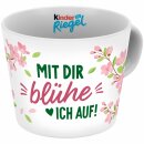 Kinder Riegel Sammeltasse 2026 Motiv 1 Mit dir blühe ich auf