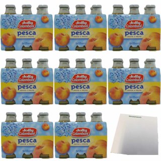 Jolly Colombani Pesca succo e Polpa Pfirsichnektar 8er Pack (8x6x125ml Flasche) + usy Block
