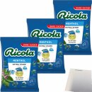Ricola EXTRA STARK Menthol Aktiv-Frei ohne Zucker 3er Pack (3x75g Packung) + usy Block