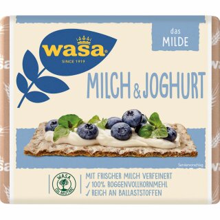 Wasa Milch & Joghurt Knäckebrot (230g Packung) Restposten Sonderpreis MHD 31.07.2025