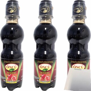 Öncü Granatapfelsirup PET 3er Pack (3x330g Flasche) + usy Block