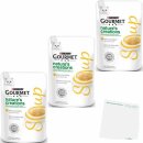 Purina Gourmet Soup Huhn 3er Pack (3x40g Beutel) + usy Block
