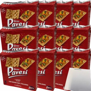 Gran Pavesi Kekse Salati Gesalzen 12er Pack (12x560g) + usy Block