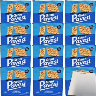 Gran Pavesi Kekse non Salati "Ungesalzen" 12er Pack (12x560g Packung) + usy Block
