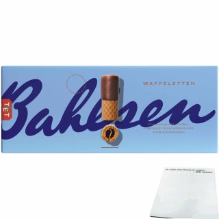 Bahlsen Waffeletten Waffelgebäck mit Vollmilchschokolade (1x100g Packung) + usy Block