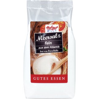 Hofgut Meersalz fein (500g Beutel)