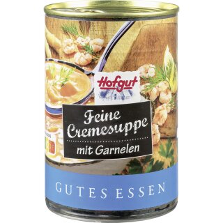 Hofgut Cremesuppe mit Garnelen (400ml Dose)