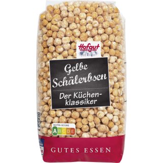 Hofgut Gelbe geschält Erbsen (500g Beutel)