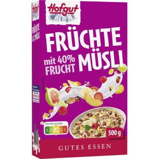 Hofgut Müsli Früchte (500g Packung)