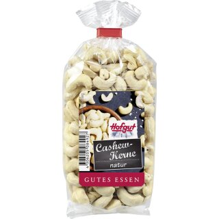 Hofgut Cashewkerne natur (200g Beutel)