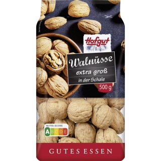 Hofgut Walnüsse in Schale (500g Beutel)