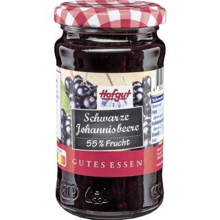Hofgut Schwarze Johannisbeere Fruchtaufstrich (250g Glas)