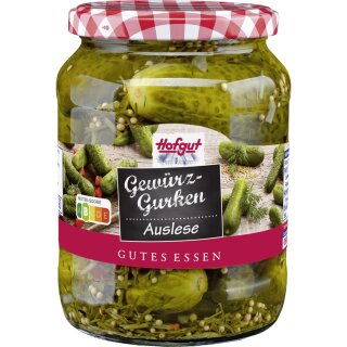 Hofgut Gewuerzgurken (720ml Glas)