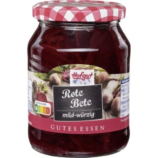 Hofgut Rote Bete Scheiben (370ml Glas)