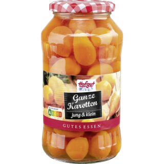 Hofgut Ganze Karotten klein (720ml Glas)