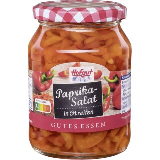 Hofgut Paprikasalat Streifen (370ml Glas)