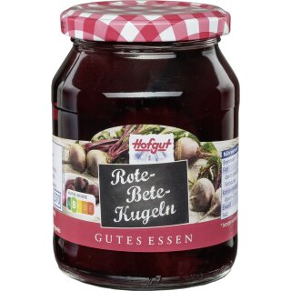 Hofgut Rote Bete Kugeln (370ml Glas)