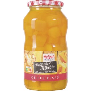 Hofgut Kürbis süss-sauer (720ml Glas)