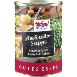 Hofgut Hochzeitssuppe mit Fleischklößchen (400ml Dose)