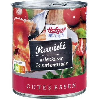 Hofgut Ravioli in Tomatensauce (800ml Dose)