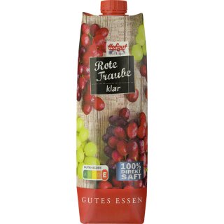 Hofgut Rote Traube Direktsaft (1l Packung)