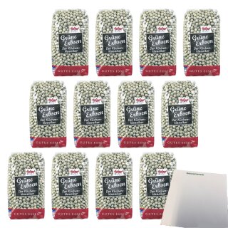 Hofgut Grüne Erbsen VPE (12x500g Beutel) + usy Block