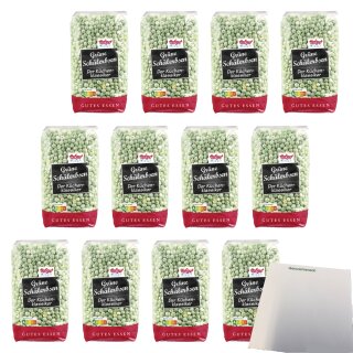 Hofgut Grüne geschälte Erbsen VPE (12x500g Beutel) + usy Block