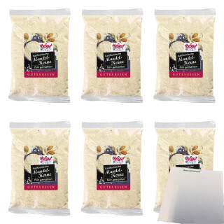 Hofgut Kalifornische Mandeln gemahlen blanchiert VPE (6x100g Beutel) + usy Block
