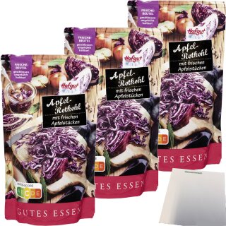 Hofgut Apfelrotkohl VPE (7x500g Beutel) + usy Block