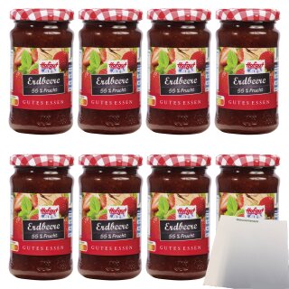 Hofgut Erdbeer Fruchtaufstrich VPE (8x250g Glas) + usy Block