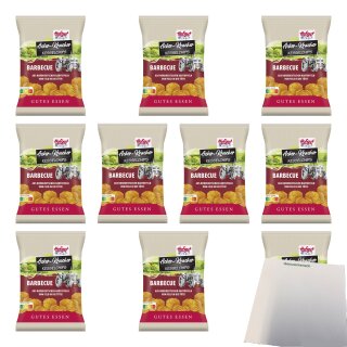 Hofgut Chips Acker-Kracher Barbecue VPE (10x120g Beutel) + usy Block