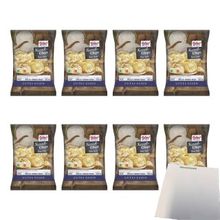 Hofgut Kessel Chips Sea Salt VPE (8x150g Beutel) + usy Block