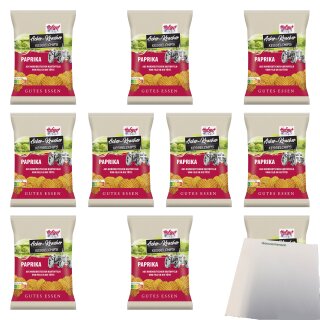 Hofgut Chips Acker-Kracher Paprika VPE (10x120g Beutel) + usy Block
