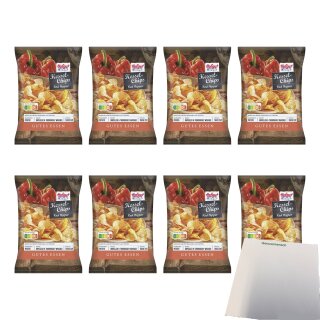 Hofgut Kessel Chips Red Pepper VPE (8x150g Beutel) + usy Block