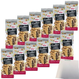 Hofgut Cookies Nougatelli VPE (12x200g Packung) + usy Block