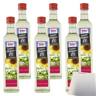 Hofgut Sonnenblumenöl VPE (6x500ml Flasche) + usy Block