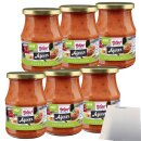 Hofgut Ajvar mild VPE (6x370ml Glas) + usy Block