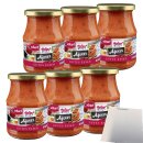 Hofgut Ajvar scharf VPE (6x370ml Glas) + usy Block