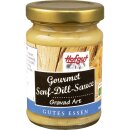 Hofgut Senf Dill Sauce VPE (6x85ml Glas) + usy Block