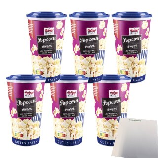 Hofgut Popcorn süß Becher VPE (6x50g Becher) + usy Block