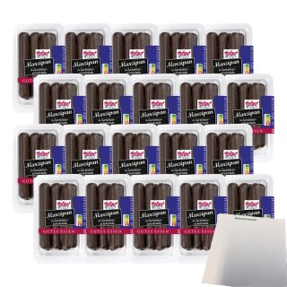 Hofgut Marzipanstangen Zartbitter VPE (20x100g Dose) + usy Block